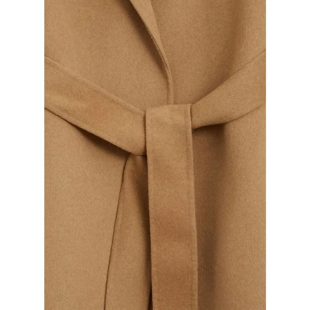 Mango Wool Blend Belted Coat Bloggers Fav New - Picture 14 of 16